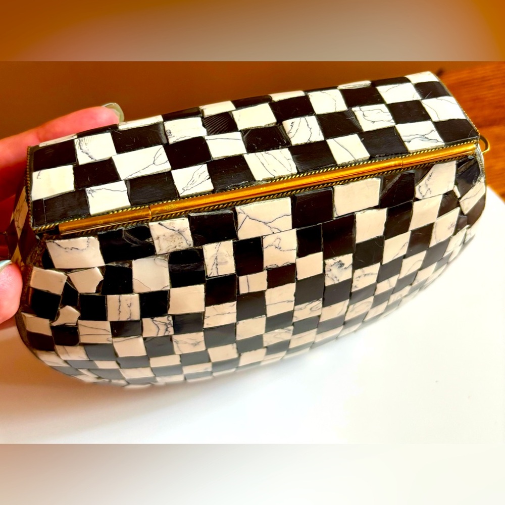 RAMLA Mosiac Bag: Checkered Black and White - Picture 5 of 7
